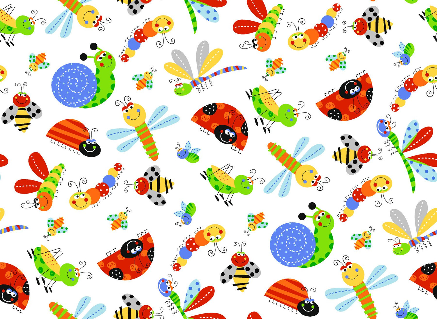 Bright Bugs - Flannel & Foam Soft Dog Cone