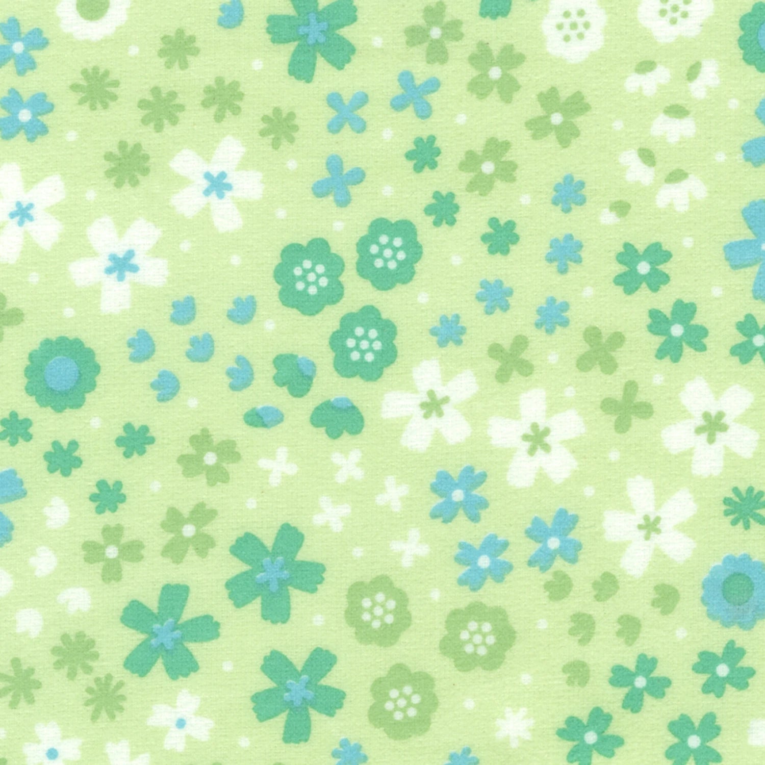 Green Flowers - Flannel & Foam Soft Dog Cone